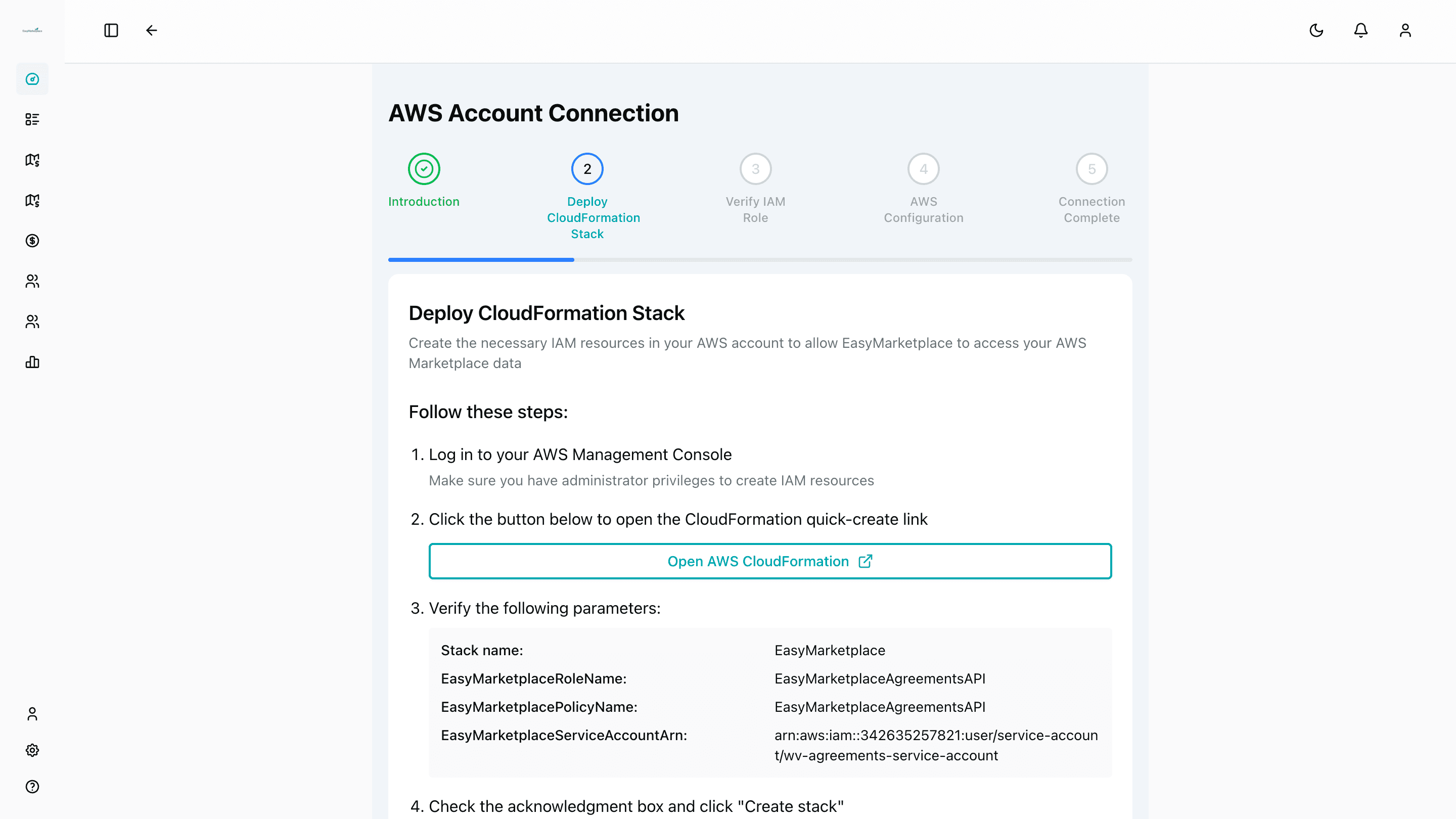 Connect Your AWS ID